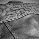 "Black Leather Perfection: The Essential Biker Vest" Leathers Crafted