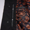 Dual Tone Black and Camel Biker Leather Vest Leathers Crafted