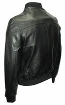 Black Bomber Jacket For Men Leathers Crafted