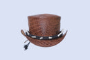 Snake Skin Vector Style Leather Hat Leather House