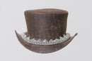Vintage Brown top leather Hat Leathers Crafted
