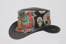 Owl Face Style Leather Top Hat Leathers Crafted