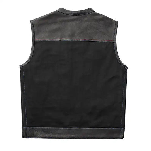 "Western Leather biker Vest" Leathers Crafted