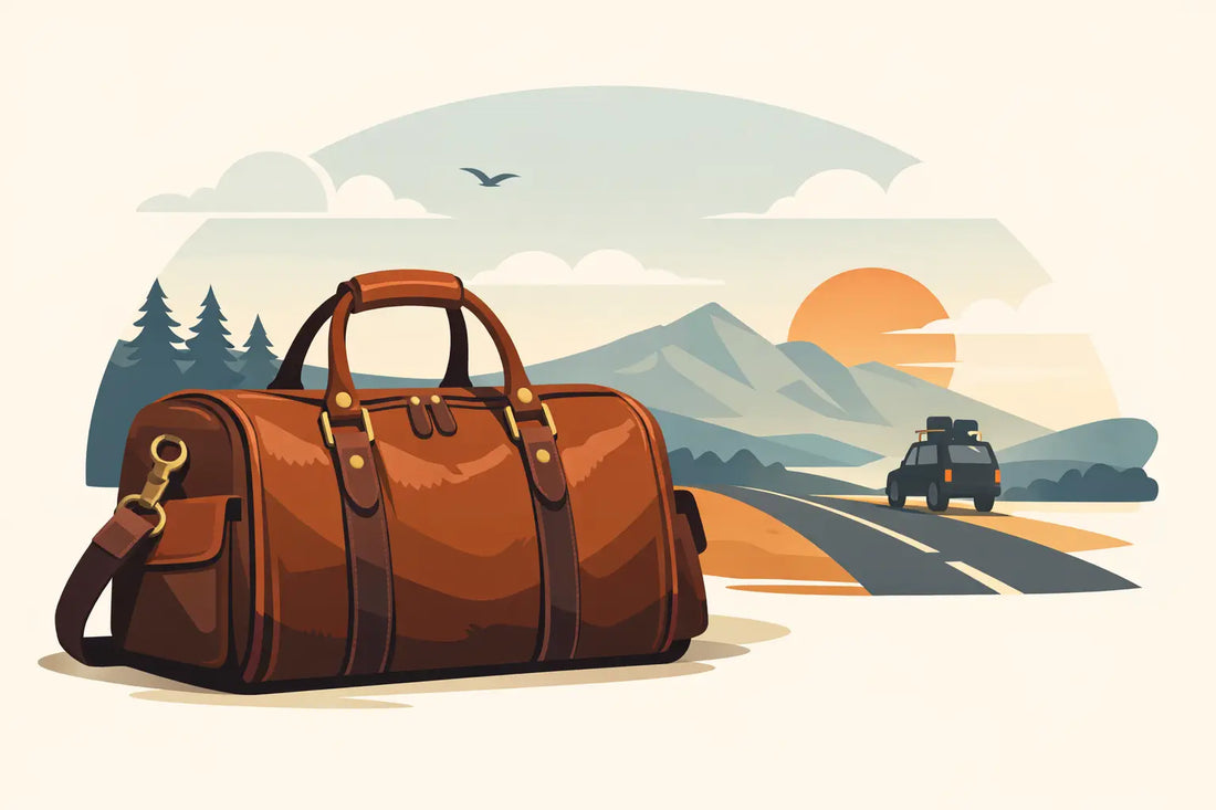 Handmade Leather Duffle Bag Built for the Road