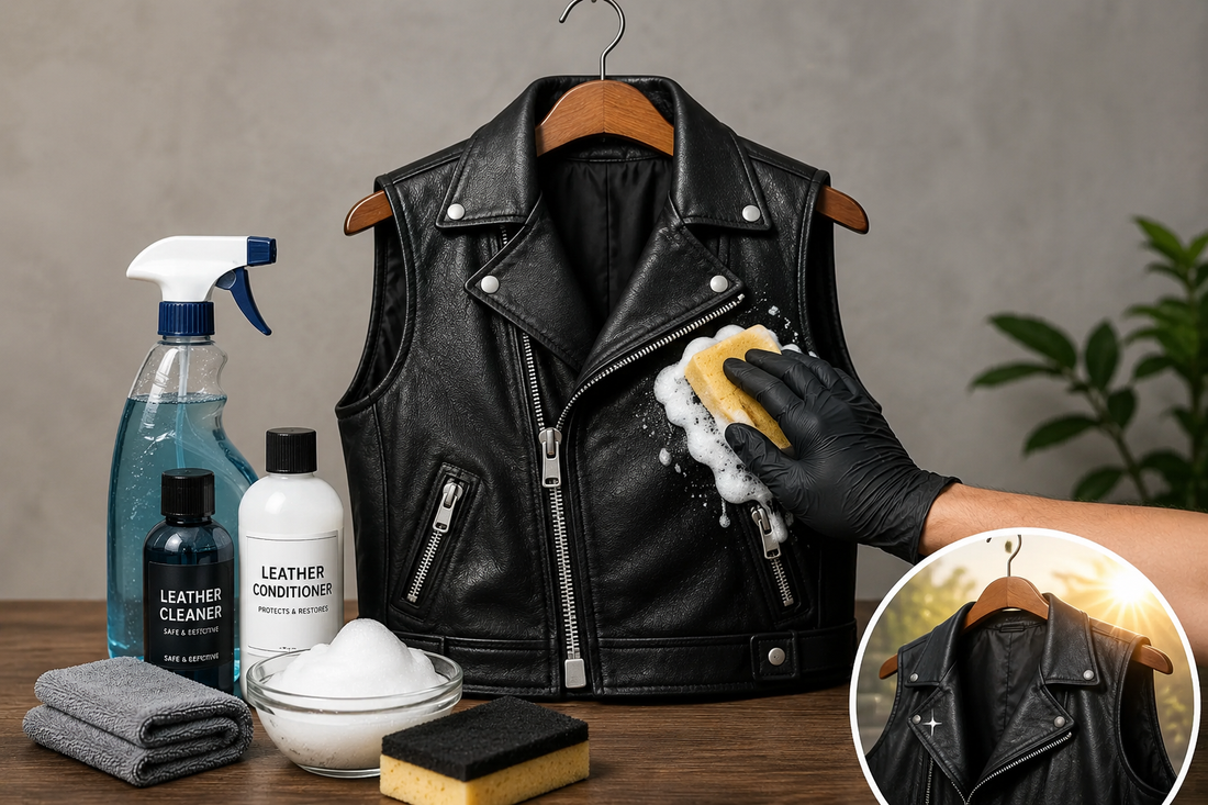 How to Clean Biker Leather Vest Without Damage