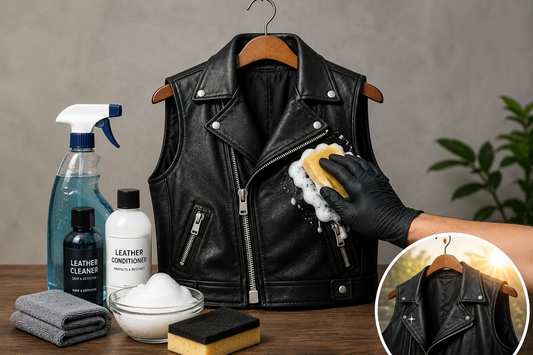 How to Clean Biker Leather Vest Without Damage
