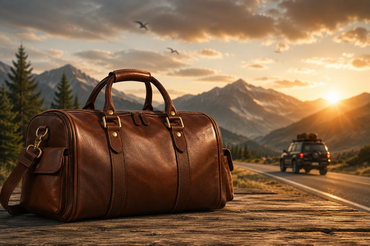 Handmade Leather Duffle Bag Built for the Road