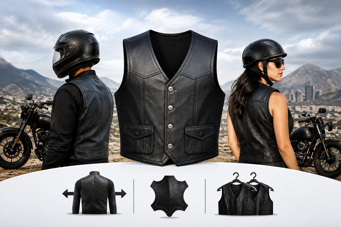 Complete Guide to Leather Vest Fit for Riders