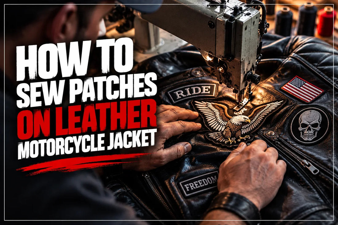 How to Sew Patches on a Leather Motorcycle Jacket