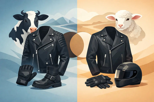 Cowhide Lambskin Comparison for Biker Gear
