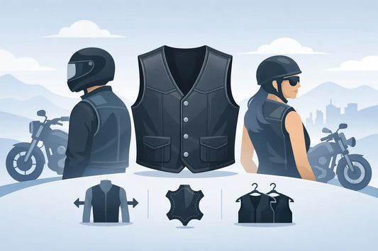 Complete Guide to Leather Vest Fit for Riders