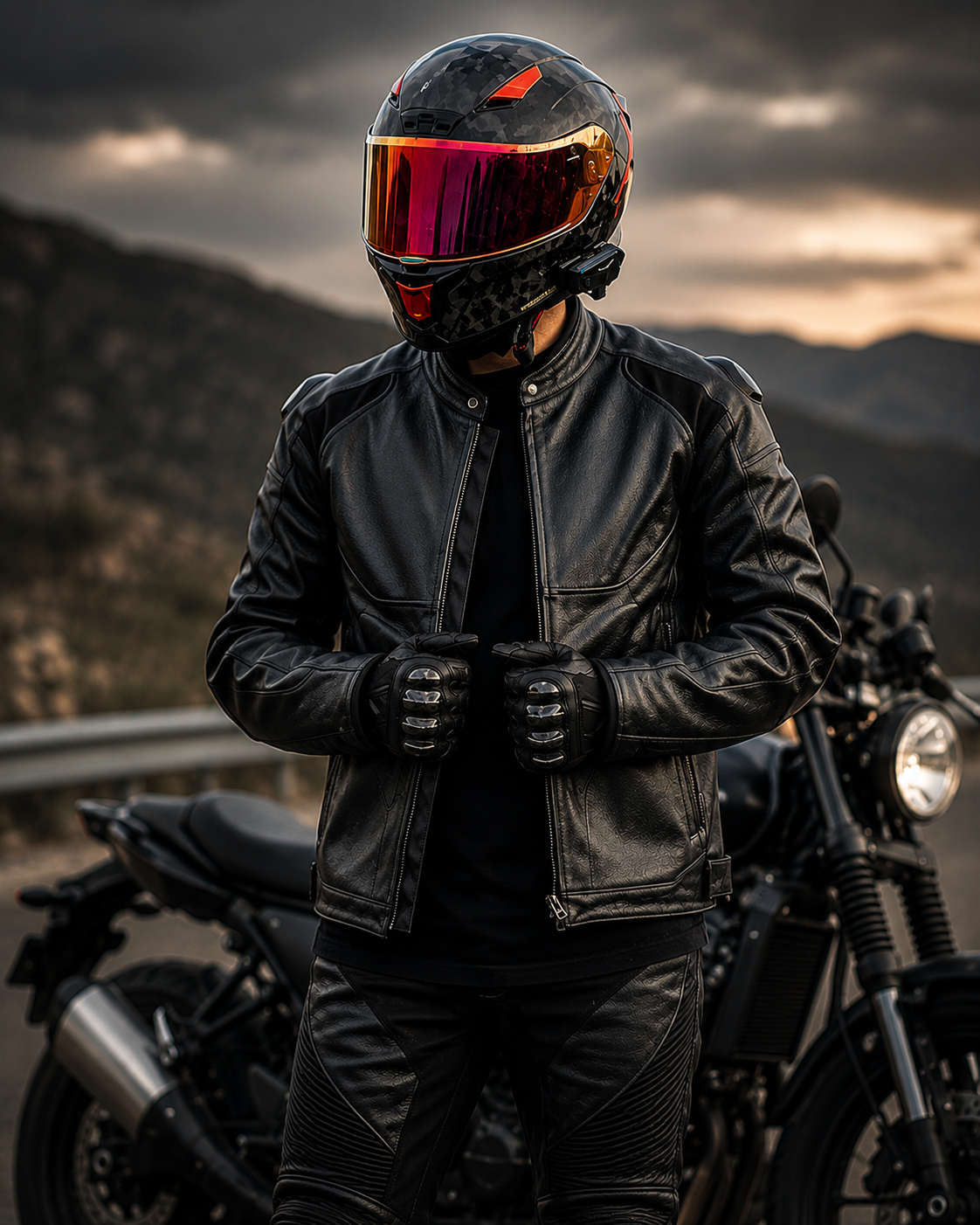 Handmade premium leather jackets collection featuring genuine leather biker jackets, motorcycle jackets, and luxury outerwear by Leathers Crafted