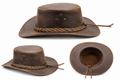 Leathers Crafted™ Outback Heritage Leather Cowboy Hat