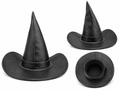 Leathers Crafted™ Black Wizard Witch Hat – Handmade Gothic Fantasy Leather Hat