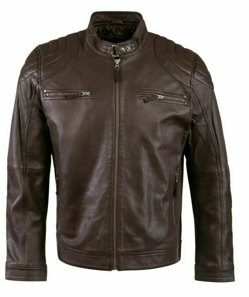 Rider Jacket with front pockets Leathers Crafted