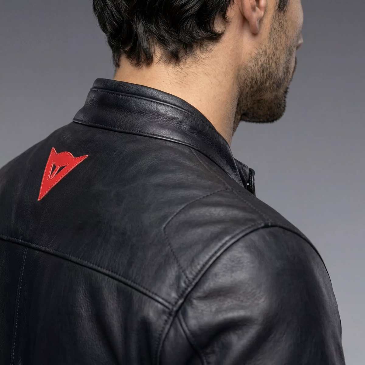 Men's Black Leather Motorcycle Jacket – Racing Style Biker Jacket