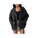 Belted Rider Black Jacket for Women Leathers Crafted