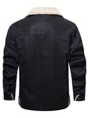 Men's Leather Sherpa-Lined Jacket / Fashion Jacket Leathers Crafted
