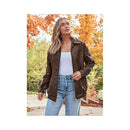 Belted Rider Brown Jacket for Women Leathers Crafted