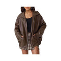 Belted Rider Brown Jacket for Women Leathers Crafted