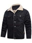 Men's Leather Sherpa-Lined Jacket / Fashion Jacket Leathers Crafted