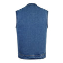 "Denim Dynamite: Stylish Blue Vest for All Occasions" Leathers Crafted