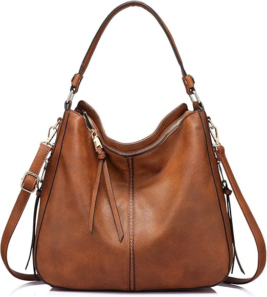 Handbags for Women Large Designer Ladies Hobo bag Bucket Purse Faux Leather Leathers Crafted