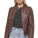 Belted Rider Brown Jacket for Women Leathers Crafted