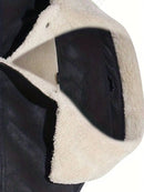 Men's Leather Sherpa-Lined Jacket / Fashion Jacket Leathers Crafted