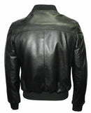 Black Bomber Jacket For Men Leathers Crafted