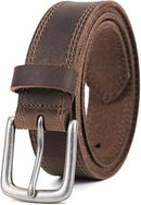 'Leather Belt Brown simple and elegant' Leathers Crafted