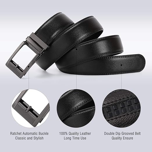 Perfect Fit Waist BELT Size up to 50 inches with Automatic Buckle Leathers Crafted