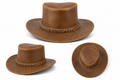 Leathers Crafted™ Frontier Heritage Leather Cowboy Hat