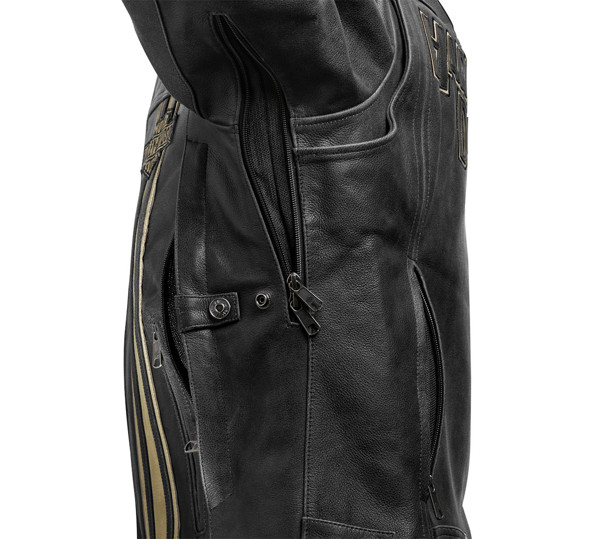 Harley-Davidson Men's Triple Vent Passing Link II Leather Jacket