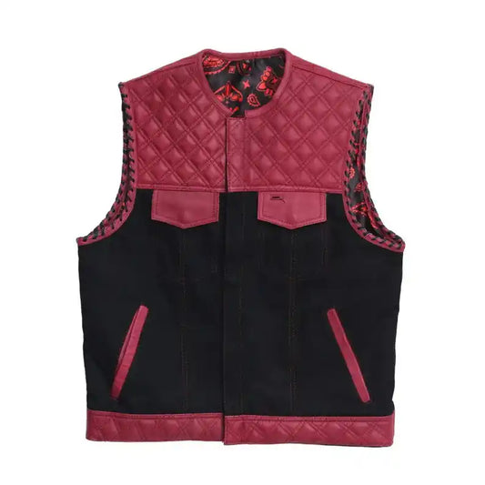 Outdoor leather vest/Riding vest Leathers Crafted