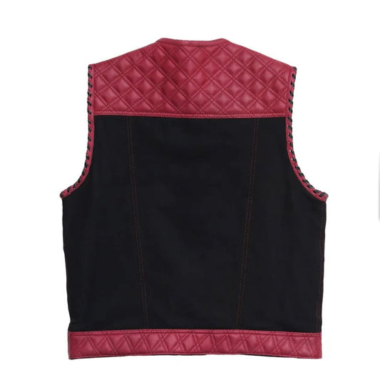 Outdoor leather vest/Riding vest Leathers Crafted