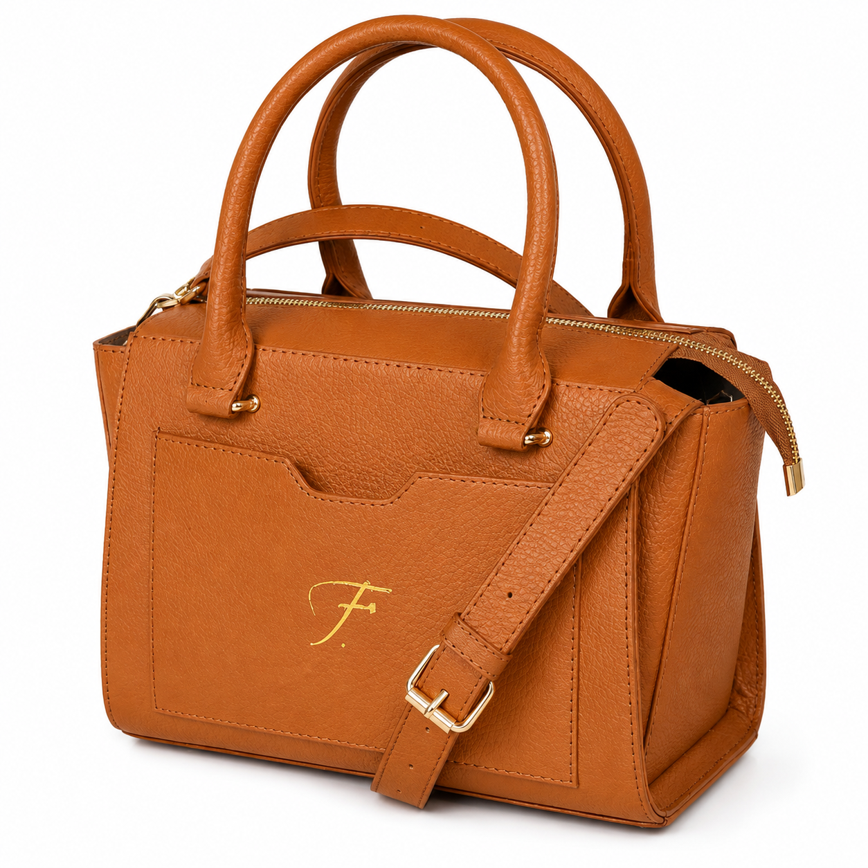 Luxury Genuine Leather Women's Top Handle Satchel Bag – Premium Crossbody Handbag | Leathers Crafted