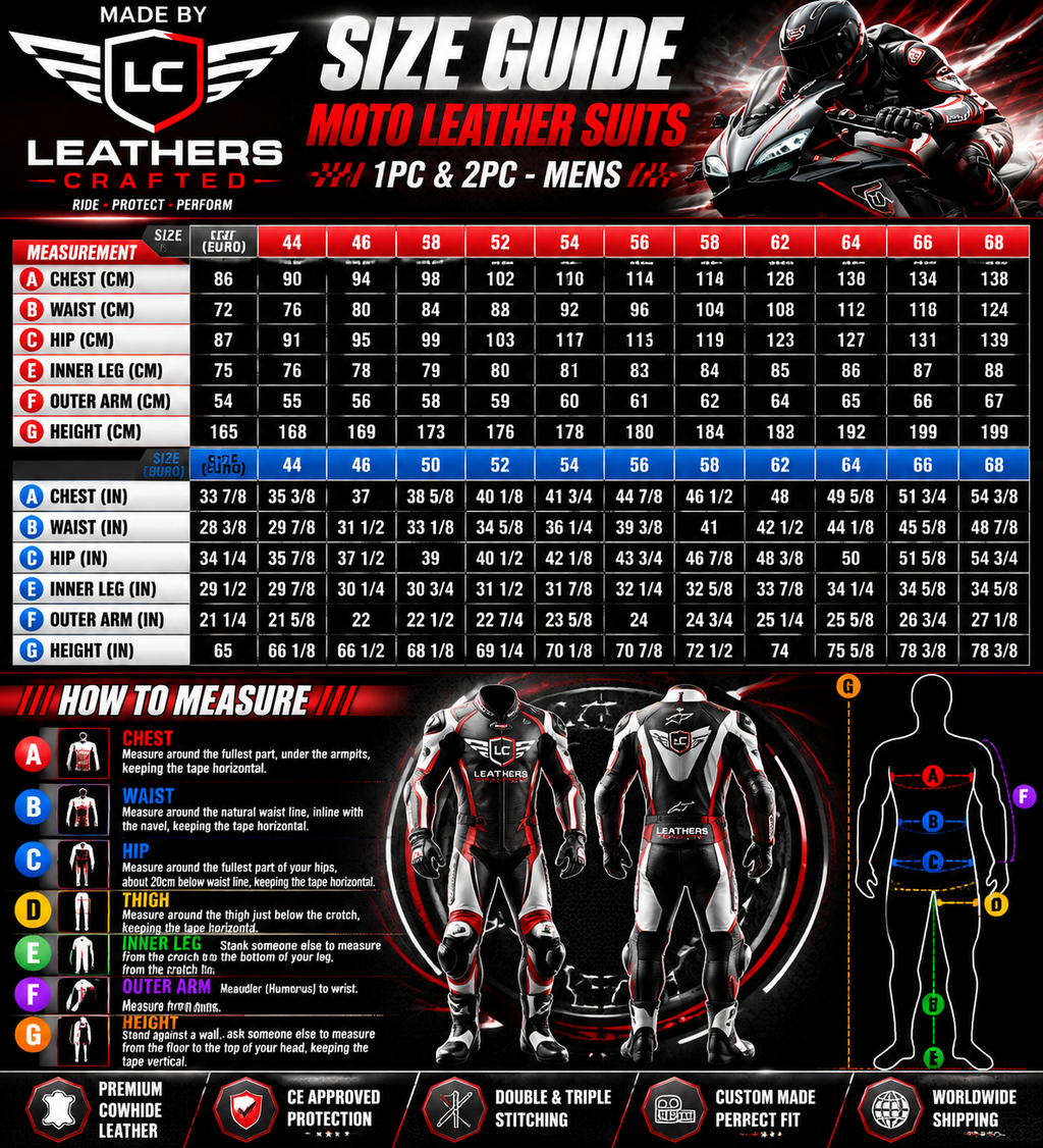 Leathers Crafted – 2026 Motorcycle Racing Leather Suit