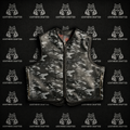 Premium Grey Camo Leather Biker Vest | Handmade Genuine Leather Motorcycle Riding Vest | Leathers Crafted