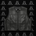Premium Perforated Python Leather Biker Vest | Handmade Genuine Leather Motorcycle Vest | Leathers Crafted