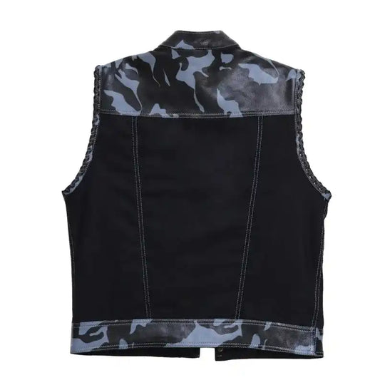 Outdoor leather vest/Riding vest Leathers Crafted