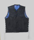 "Soft leather Motorbike vest" Leathers Crafted