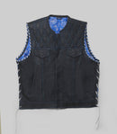 "Soft leather Motorbike vest" Leathers Crafted