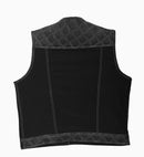 "Black leather vest/ Casual black leather vest" Leathers Crafted