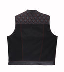 Motorcycle Leather/Vest Biker Vest Leathers Crafted