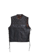 Faux Leather Vest Leather Waistcoat Leathers Crafted