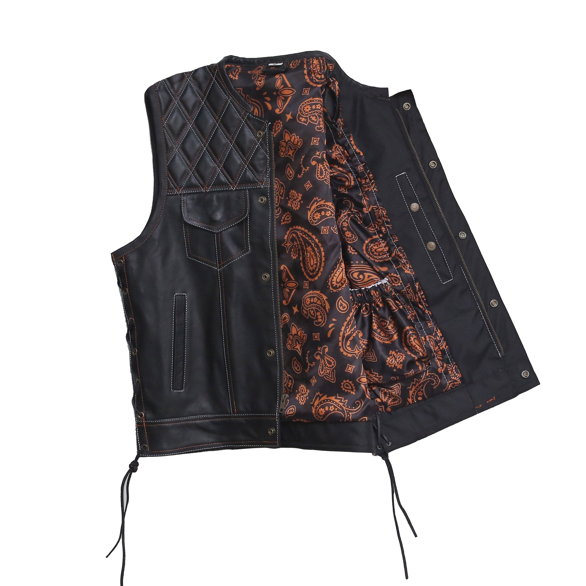 Faux Leather Vest Leather Waistcoat Leathers Crafted