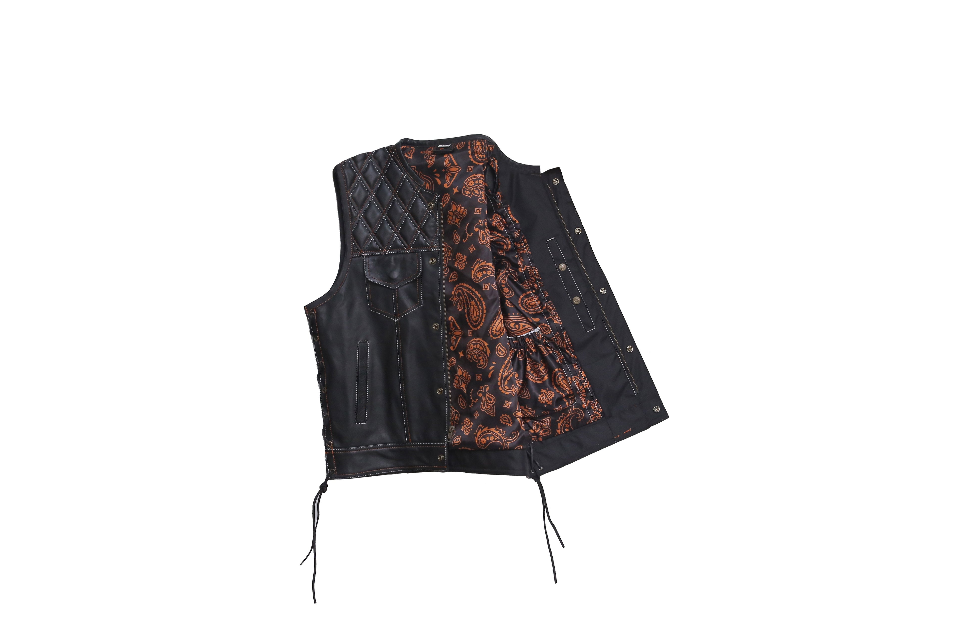 Faux Leather Vest Leather Waistcoat Leathers Crafted