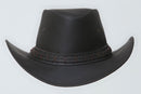 Black Leather berat Hat Leathers Crafted