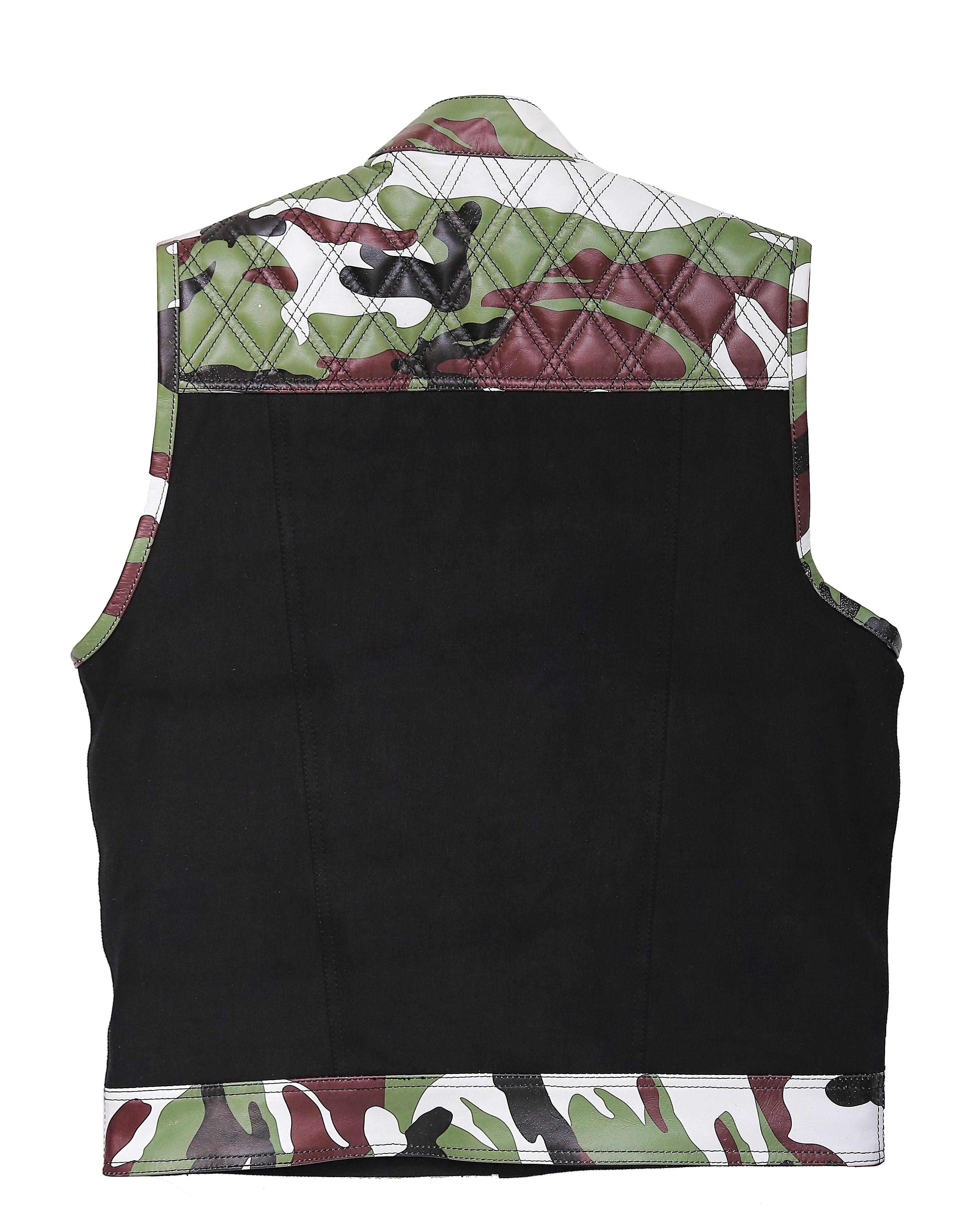 Leather waistcoat/ Faux Leather vest Leathers Crafted